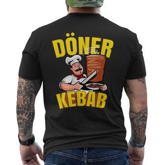 ドネルケバブドネルケバブドネルケバブグリルドネルケバブドネルケバブ メンズTシャツ バックプリント - Kawaiitshirt