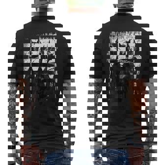 ドーベルマン・ピンシャー 黒と白の犬の恋人 メンズTシャツ バックプリント - Kawaiitshirt