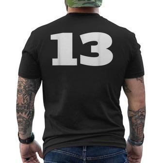 ナンバー13 Thirn スポーツチーム フロントプリント お揃い 誕生日 メンズTシャツ バックプリント - Kawaiitshirt