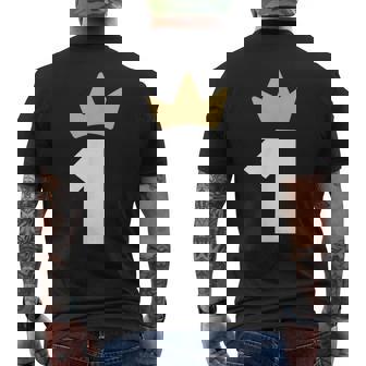 ナンバーワン 王冠 1年 1周年 メンズTシャツ バックプリント - Kawaiitshirt