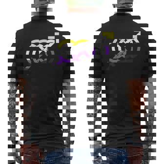 ノンバイナリー・プライド無限大 メンズTシャツ バックプリント - Kawaiitshirt