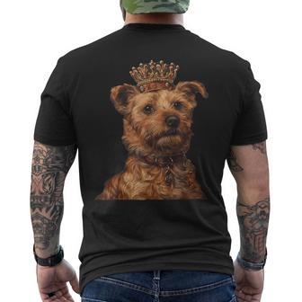 ノーフォークテリア犬 ノーフォークテリア メンズTシャツ バックプリント - Kawaiitshirt