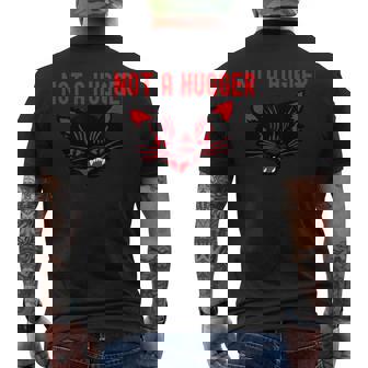 ハガーじゃない、かわいいシューという音がする黒猫 地獄の子猫 キティ メンズTシャツ バックプリント - Kawaiitshirt