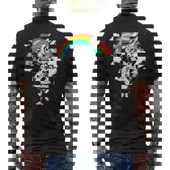 ハロウィーン 白いウサギ 不思議の国のアリス メンズTシャツ バックプリント - Kawaiitshirt