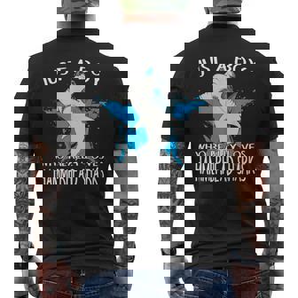 ハンマーヘッドシャークが大好きな男の子です。ハンマーヘッドシャーク ハンマーヘッドシャーク メンズTシャツ バックプリント - Kawaiitshirt