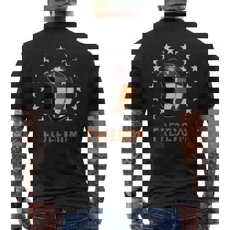 バイカー ヘルメット ライダー アメリカン ハーレー チョッパー バイク ジェット ヘルメット ツーリング イージー 長袖tシャツ メンズTシャツ バックプリント - Kawaiitshirt