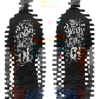 バカンス ムード 面白い 夏 言い回し お祭り 休日acation Mood On メンズTシャツ バックプリント - Kawaiitshirt