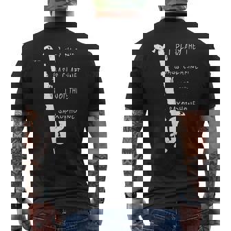 バスクラリネット メンズTシャツ バックプリント - Kawaiitshirt