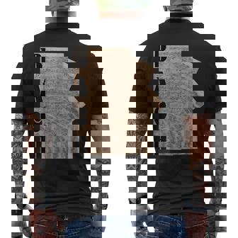 バッハ ピアノ楽譜 前奏曲とフーガ 原稿 メンズTシャツ バックプリント - Kawaiitshirt