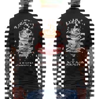 バレリーナ カプチーノ ミーム ブレイン イタリアン メンズTシャツ バックプリント - Kawaiitshirt