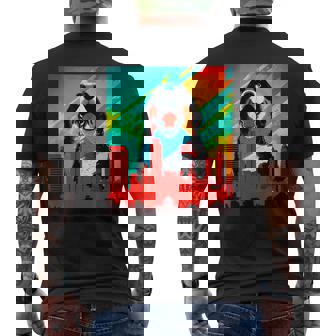 バーニーズマウンテンドッグ 犬 面白いtシャツ おもしろ イヌ メンズ 面白い グッズ かわいい 服 ネタ メンズTシャツ バックプリント - Kawaiitshirt