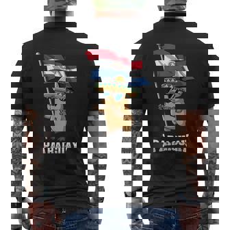 パラグアイ国旗 パラグアイのプライド メンズTシャツ バックプリント - Kawaiitshirt