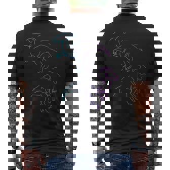 パラサウロロフィーニ ハドロサウルダエ 恐竜 パラサウロロフス メンズTシャツ バックプリント - Kawaiitshirt