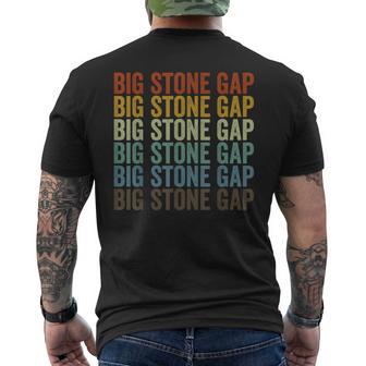 ビッグストーンギャップシティレトロ メンズTシャツ バックプリント - Kawaiitshirt