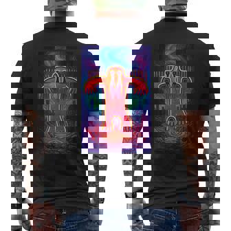 ビッグフット ペトログリフ – 古代サスカッチ洞窟アートデザイン メンズTシャツ バックプリント - Kawaiitshirt