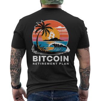 ビットコイン退職プラン Btc暗号取引 暗号通貨 メンズTシャツ バックプリント - Kawaiitshirt