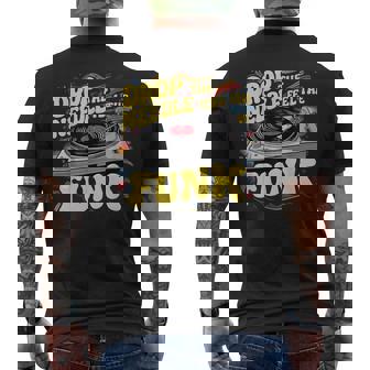 ビニールファンキー音楽愛好家 面白いファンクコスチューム メンズTシャツ バックプリント - Kawaiitshirt