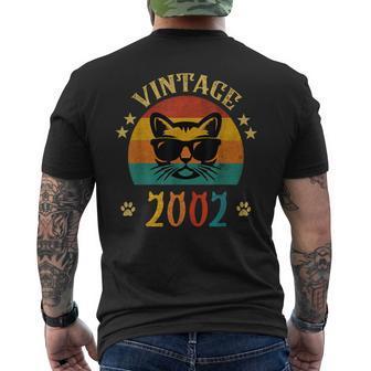 ビンテージファニーキャットシャツ 誕生日プレゼント 2002 メンズ レディース 23歳 メンズTシャツ バックプリント - Kawaiitshirt