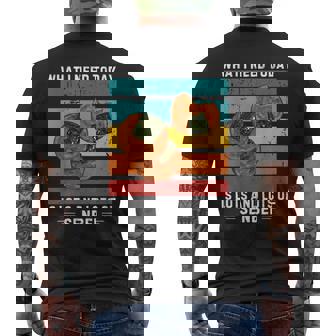 ビンテージ今日必要なのはたくさんのおせんべい メンズTシャツ バックプリント - Kawaiitshirt