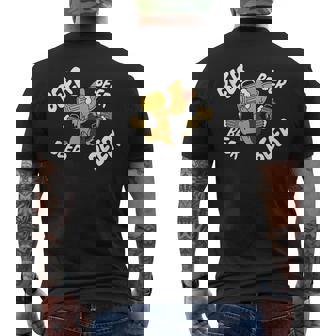 ビールヨークシャーテリア犬 メンズTシャツ バックプリント - Kawaiitshirt