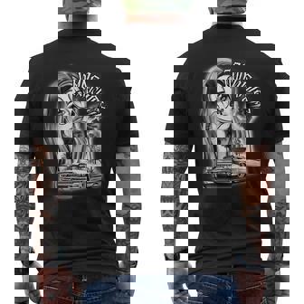 ピエロガール パヤサ×チカーノ ローライダーギャングスターブラックワーク メンズTシャツ バックプリント - Kawaiitshirt