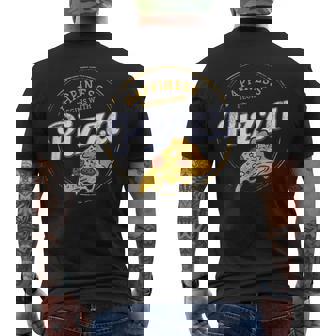 ピザナポリタンレトロスナックビンテージチーズデザイン メンズTシャツ バックプリント - Kawaiitshirt