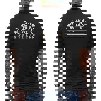 ピックルボール愛好家、面白い進化ピックルボール メンズTシャツ バックプリント - Kawaiitshirt