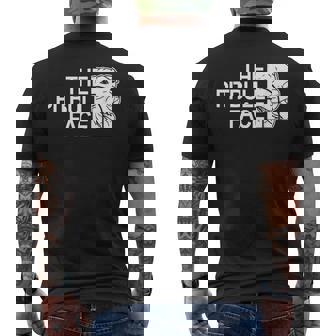 ピットブルフェイス ファニー ドッグ ピットブル メンズTシャツ バックプリント - Kawaiitshirt