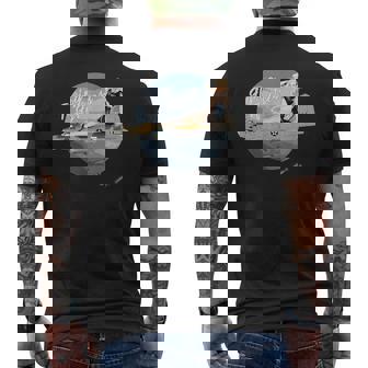 ピンアップww2 B-17爆弾空軍ヴィンテージ メンズTシャツ バックプリント - Kawaiitshirt