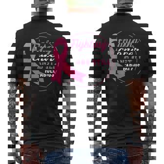 ピンクリボン 乳がん メンズTシャツ バックプリント - Kawaiitshirt