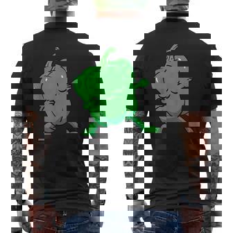 ピーマン ダビングベルペッパー 野菜 愛 ピーマン メンズTシャツ バックプリント - Kawaiitshirt