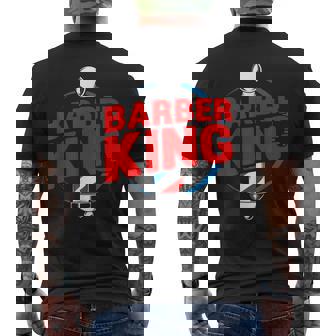 ファニー バーバー キング ヘアスタイリスト ヘアドレッサー バーバーショップ ポール メンズTシャツ バックプリント - Kawaiitshirt