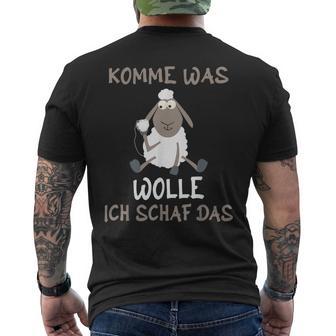 ファーマーファーマーモチベーションさあ羊に何が欲しいの メンズTシャツ バックプリント - Kawaiitshirt
