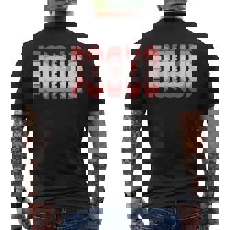 フォーカス 錯覚 ぼやけたトリッピー 長袖tシャツ メンズTシャツ バックプリント - Kawaiitshirt