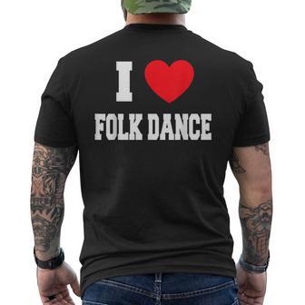 フォークダンス大好き メンズTシャツ バックプリント - Kawaiitshirt