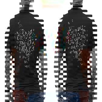 フルートハート フルート奏者 フルート奏者 マーチングバンド音楽 メンズTシャツ バックプリント - Kawaiitshirt