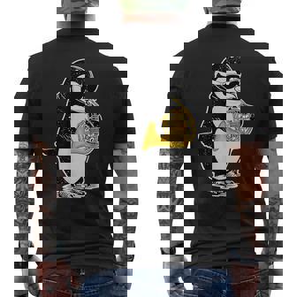 フレンチホルン奏者 ペンギン好き 音楽 フレンチホルン メンズTシャツ バックプリント - Kawaiitshirt