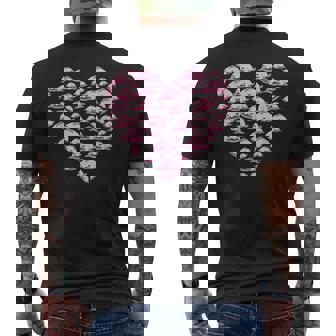 ブロブフィッシュ ラブ 深海 魚 海 動物 ハート ブロブフィッシュ メンズTシャツ バックプリント - Kawaiitshirt