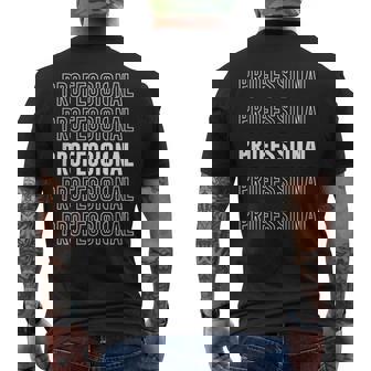 プロフェッショナル。 メンズTシャツ バックプリント - Kawaiitshirt