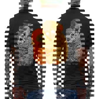 ベビーモンキーパンチ 面白い猿のぬいぐるみミーム メンズTシャツ バックプリント - Kawaiitshirt