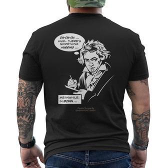 ベートーヴェン デザイン 第5交響曲 ダ、ダ、ダ ベートーヴェン 長袖tシャツ メンズTシャツ バックプリント - Kawaiitshirt