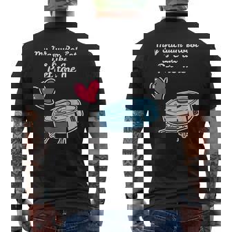 ペットのように ロボット掃除機 ロボット掃除機 メンズTシャツ バックプリント - Kawaiitshirt