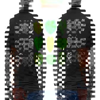 ボタニストガーデン サトイモモンステラ 植物コレクション 葉 長袖tシャツ メンズTシャツ バックプリント - Kawaiitshirt