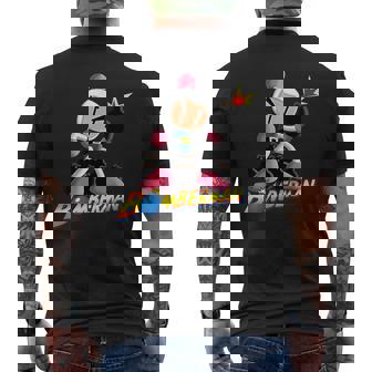 ボンバーマン 爆撃 爆破 レトロ ゲーマー ノスタルジア クラシック メンズTシャツ バックプリント - Kawaiitshirt
