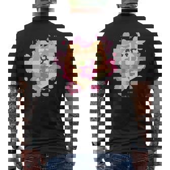 ボンレス犬とボンレス猫 桜 ボンレス犬 メンズTシャツ バックプリント - Kawaiitshirt