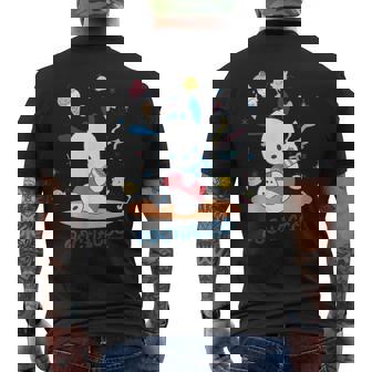 ポチャッコ パーティ 【バレンタインギフトにおすすめ！】 メンズTシャツ バックプリント - Kawaiitshirt