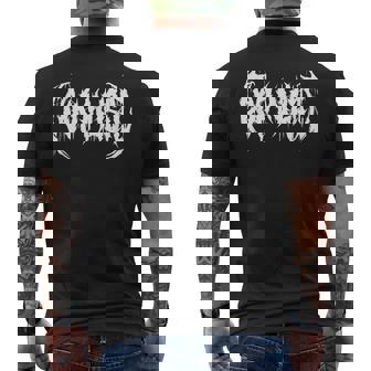 ポップミュージック。デスメタル、ゴシックブラックメタルバンド ファニーアイロニック メンズTシャツ バックプリント - Kawaiitshirt
