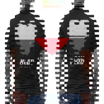 ポーランド国旗シャツ メンズTシャツ バックプリント - Kawaiitshirt