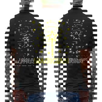 マジシャンマジシャン・アブラカダブラマジック メンズTシャツ バックプリント - Kawaiitshirt