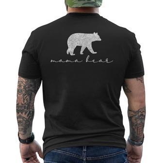 ママベア シャツ かわいい 母の日 ギフト ホワイト メンズTシャツ バックプリント - Kawaiitshirt
